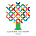 Sustainable Development Goals. Global Royalty Free Stock Photo