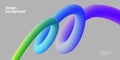 Template with colorful gradient squiggles shapes.