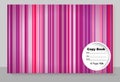 Template cover of a copybook with an individual design: pink