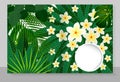 Template cover of a copybook with an trendy design: flowers pattern