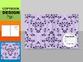 Template cover of a copybook with an trendy design: Paisley pattern