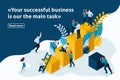 Isometric Article for Business Solutions