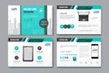 Template Design Brochure, Annual Report, Magazine, Poster, Corporate Presentation, Portfolio, Flyer Set With Copy Space Royalty Free Stock Photo