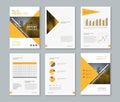 template design for company profile ,annual report , brochure , flyer Royalty Free Stock Photo