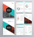 Template design for company profile ,annual report , brochure , flyer Royalty Free Stock Photo