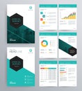 Template design for company profile ,annual report , brochure , flyer Royalty Free Stock Photo