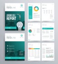 Template design for company profile ,annual report , brochure , flyer Royalty Free Stock Photo