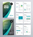 Template design for company profile ,annual report , brochure , flyer Royalty Free Stock Photo