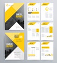 Template design for company profile ,annual report , brochure , flyer Royalty Free Stock Photo