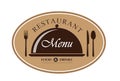 Logo template for restaurant, catering or gastro service menu design