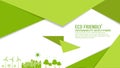 Template design for ECO friendly, Sustainability development and Global Green Industries Business concept