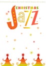 Template Design Poster Christmas Jazz vector