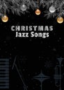 Template Design Poster Christmas Jazz vector