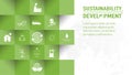 Template design for Sustainability development and Global Green Industries Business concept