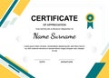 template document certificate achievement background vector design creative
