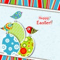 Template Easter greeting card