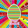 Template Easter greeting card