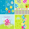 Template Easter greeting card