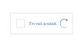 Template for entering captcha I`m not a robot Royalty Free Stock Photo