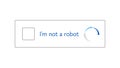 Template for entering captcha I`m not a robot Royalty Free Stock Photo