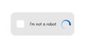 Template for entering captcha I`m not a robot Royalty Free Stock Photo