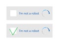 Template for entering captcha I`m not a robot
