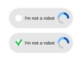 Template for entering captcha I`m not a robot Royalty Free Stock Photo