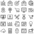 Web and SEO Vector icons set every single icon can be easily modified or edited. Royalty Free Stock Photo