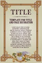 Template flyer, diploma, invitations or greeting cards