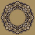 Decorative line art frame for design template Royalty Free Stock Photo