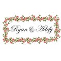 Template frame floral for invitation Royalty Free Stock Photo