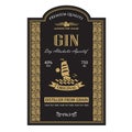 Template gin label