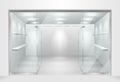 Template for Glass showcase or boutique. store front facade with window showcase. Design of exhibition stand or empty