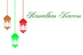 Template Greeting or Background, Ramadhan Kareem