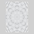 Template for greeting and business cards, brochures, covers. Oriental pattern. Mandala