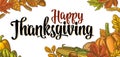 Template for greeting card and poster Thanksgiving day