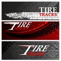 Template grunge tires track backgrounds