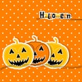 Template Halloween greeting card, vector Royalty Free Stock Photo