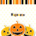 Template Halloween greeting card, vector Royalty Free Stock Photo