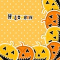 Template Halloween greeting card, vector