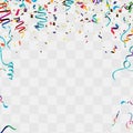 Template for Happy birthday card with place for text. balloons  EPS 10 vector file included Royalty Free Stock Photo