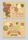 Template for happy new year party invitation