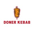 Template icon logo for doner kebab -vector illustration Royalty Free Stock Photo