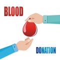 Blood Donation illustration and template vector