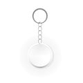 Template Keychain Keys on a Ring with a Chain Royalty Free Stock Photo