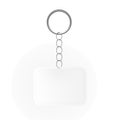 Template Keychain Keys on a Ring with a Chain Royalty Free Stock Photo