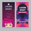 Template for Ladies night party Royalty Free Stock Photo