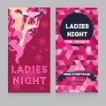 template for Ladies night party Royalty Free Stock Photo