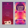 Template for Ladies night party Royalty Free Stock Photo