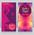 Template for ladies night party invitation Royalty Free Stock Photo